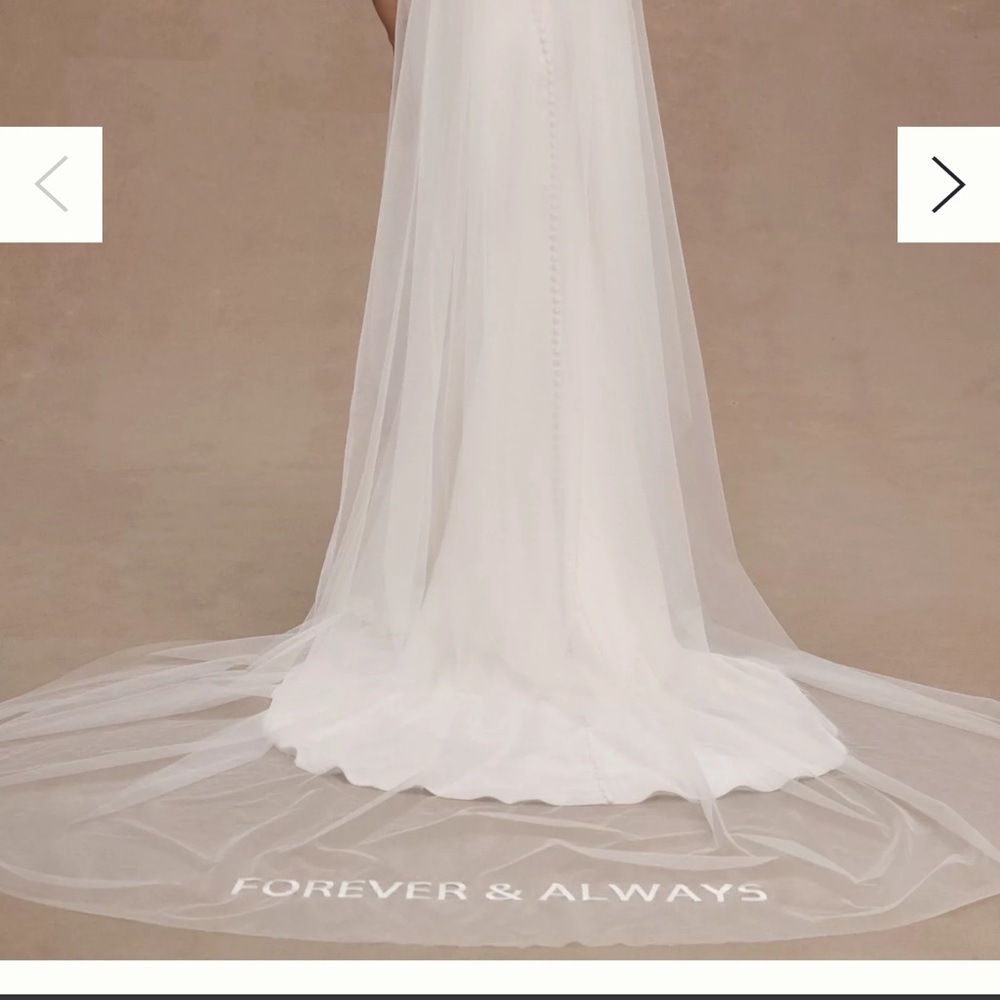 Anthropologie White Bridal Veil by society James